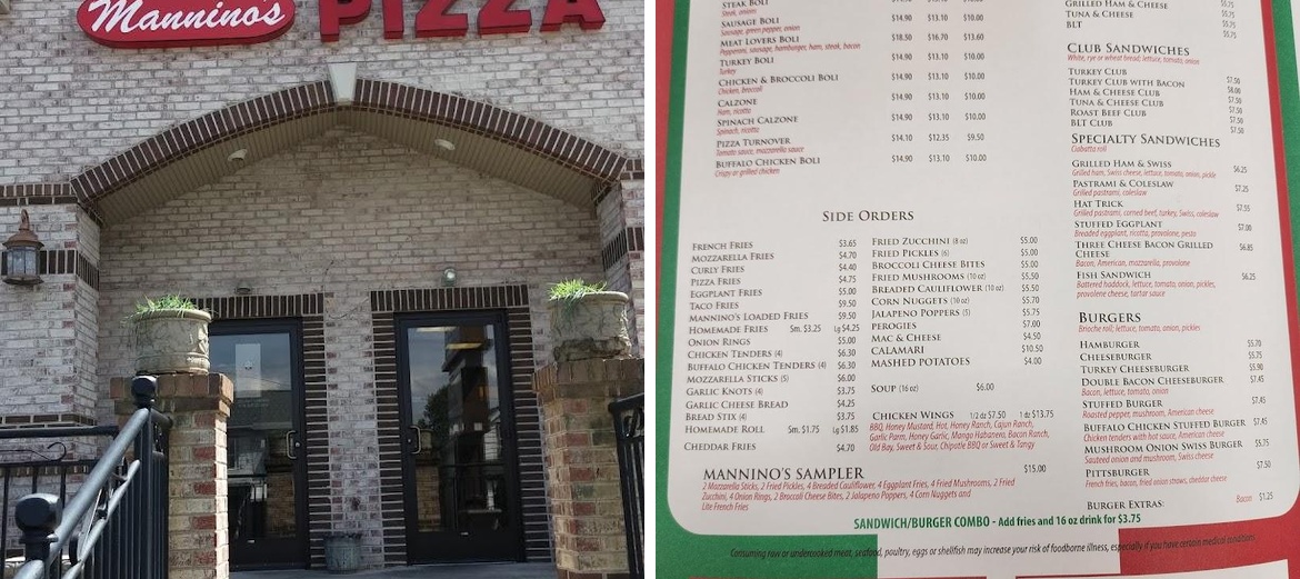 Mannino's Pizzeria & Restaurant - Lebanon, PA